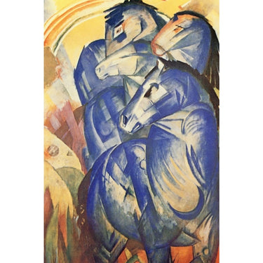 Famous Blue Horse Canvas